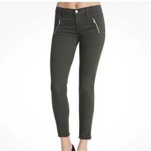 J Brand Women's Moto Capri Skinny Pants in Green